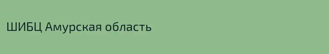 ШИБЦ Амурская область